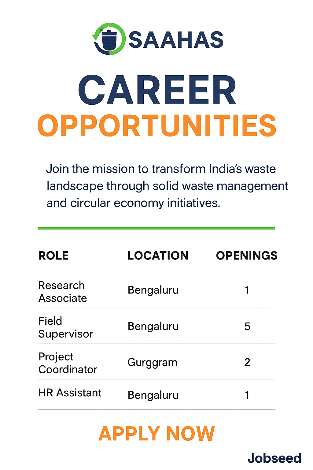 Jobseed.in Apply Now