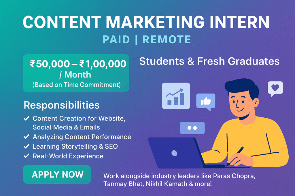 Content Marketing Internship